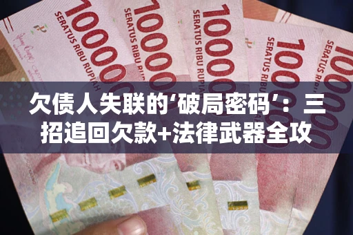 北京欠债人失联的‘破局密码’：三招追回欠款+法律武器全攻略